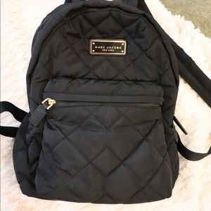 Authentic Marc Jacobs quilted black backpack